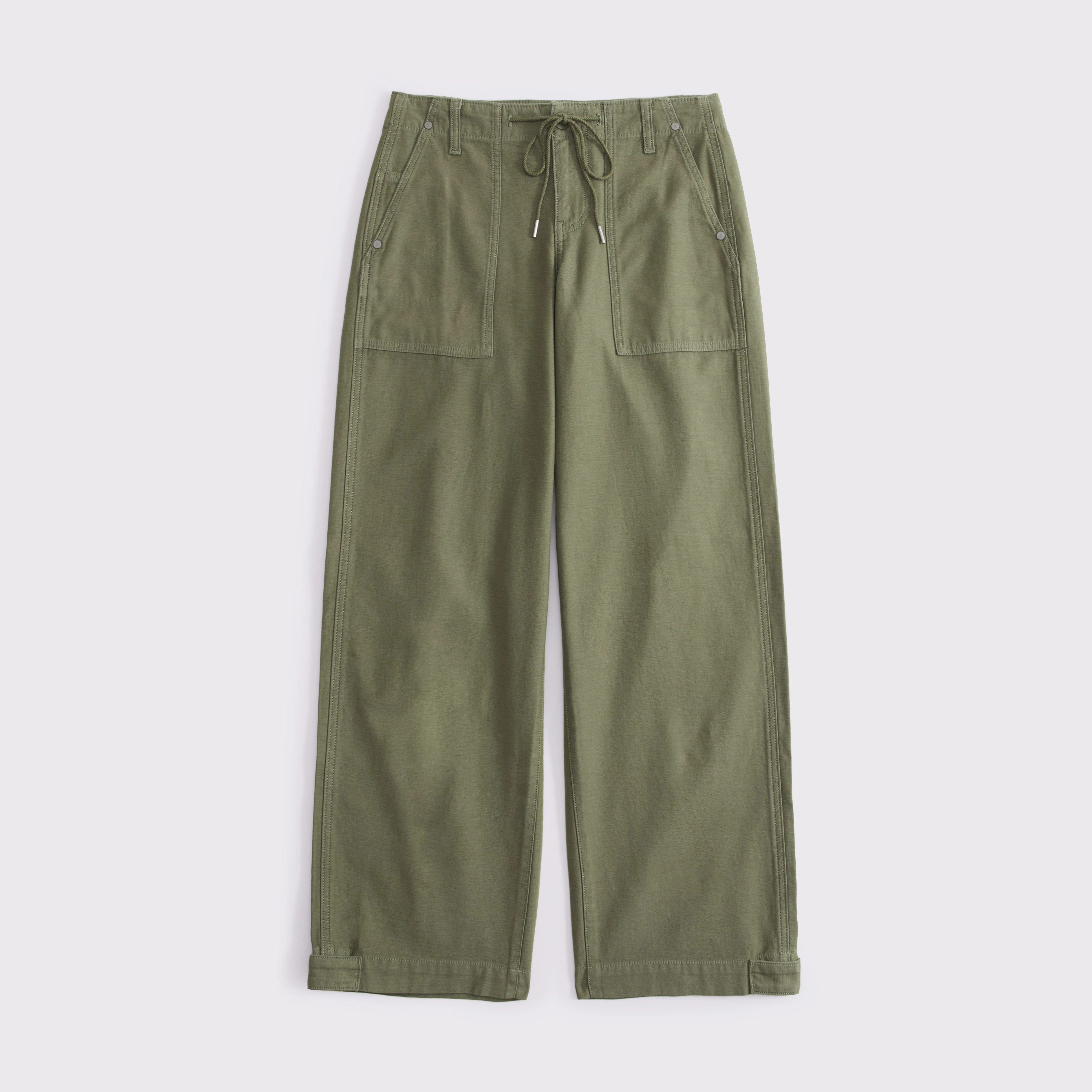 100% Cotton Low Rise Ultra Loose Weekender Pant | Abercrombie & Fitch (US)