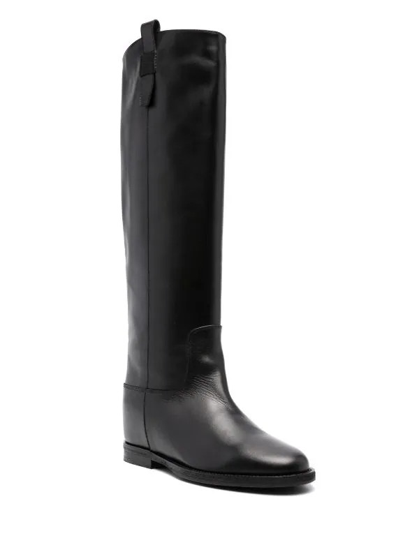 Via Roma 15 Santa Monica Leather Boots  - Farfetch | Farfetch Global