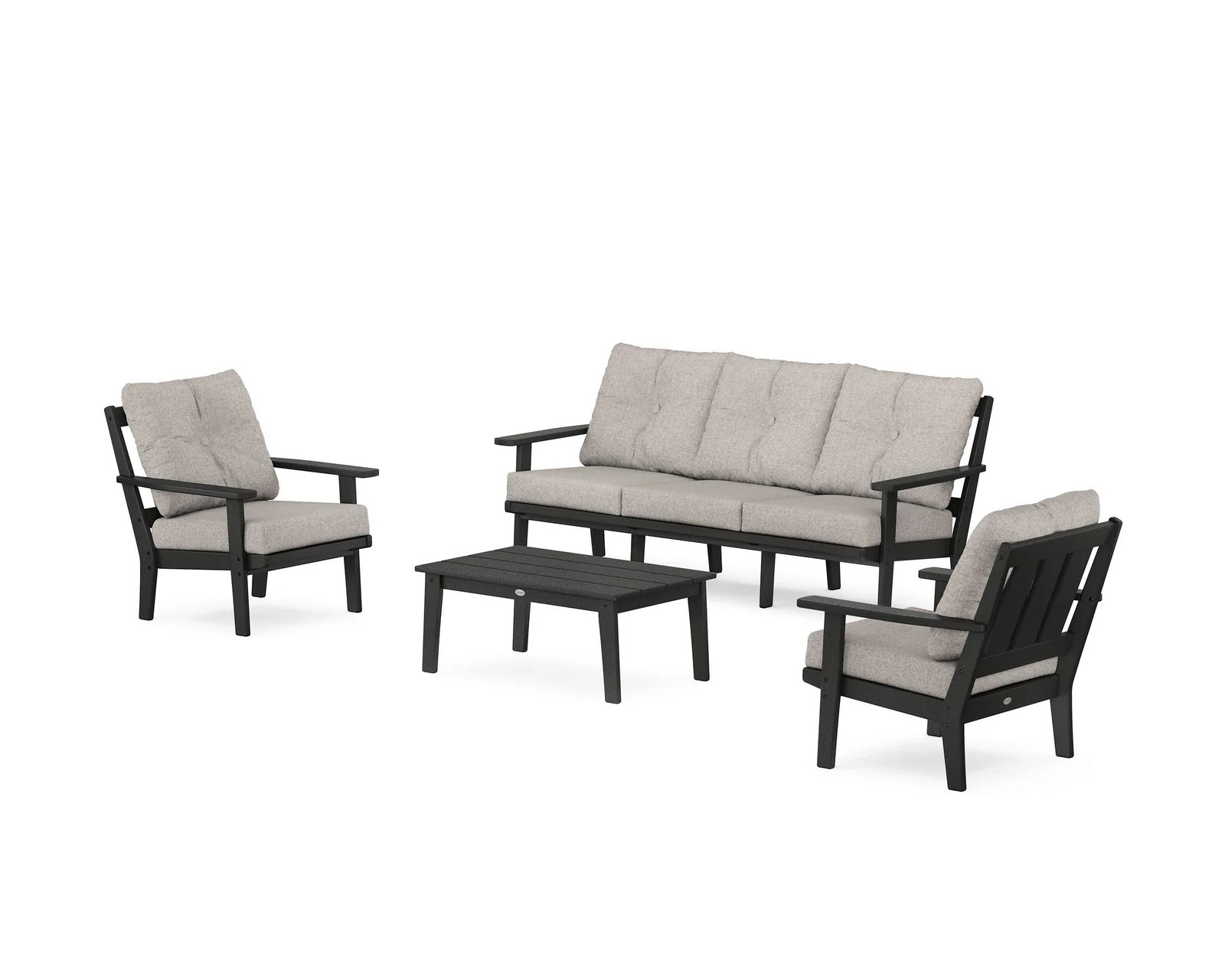 Oxford 4-Piece Deep Seating Set with Sofa | POLYWOOD