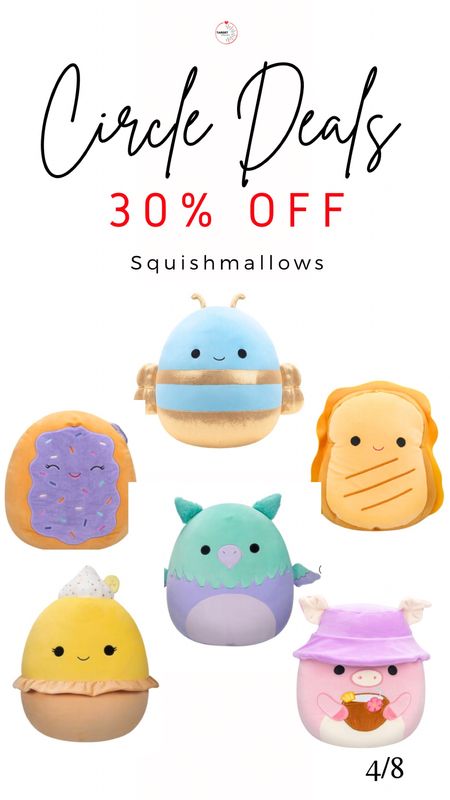 Target Circle Deals 30% off Squishmallow plushie dolls 4/8
#target #targetkids #targetfamily #targettoys #squishmallows #targetdeals #circledeaks

#LTKxTarget #LTKkids #LTKfamily