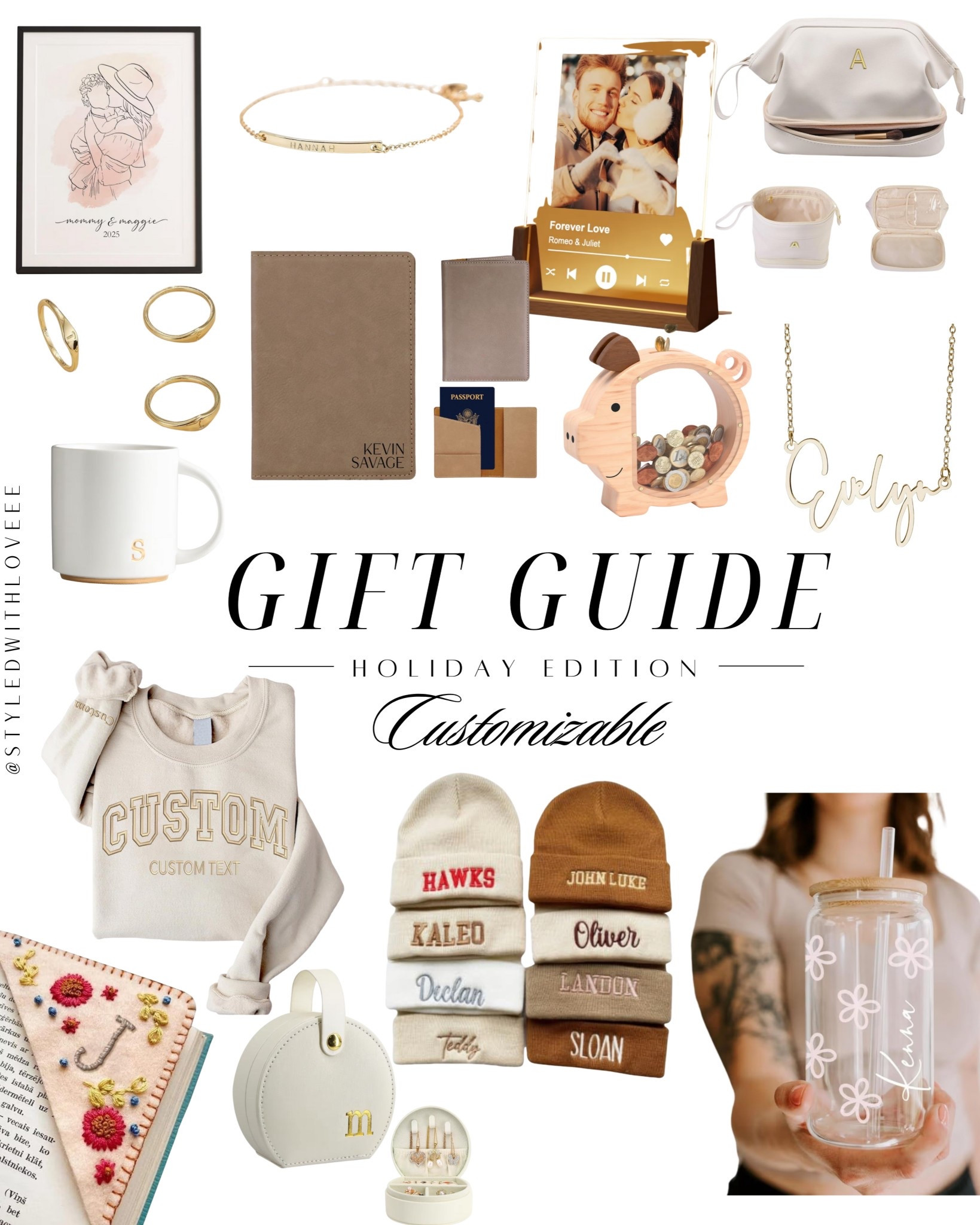 ✨ HOLIDAY GIFT GUIDE: CUSTOM EDITION ✨
Personalized gifts > everything! These thoughtful, customizable finds make the best presents — from name necklaces and monogram bags to custom sweaters, photo frames, and more. Perfect for moms, friends, partners, and littles. 🎁💫

Shop all customizable gifts here on my LTK!
Tap to browse + save your faves 🤍

#HolidayGiftGuide #CustomGifts #PersonalizedGifts #GiftIdeas  

 #LTKGiftGuide #LTKHoliday #LTKSeasonal