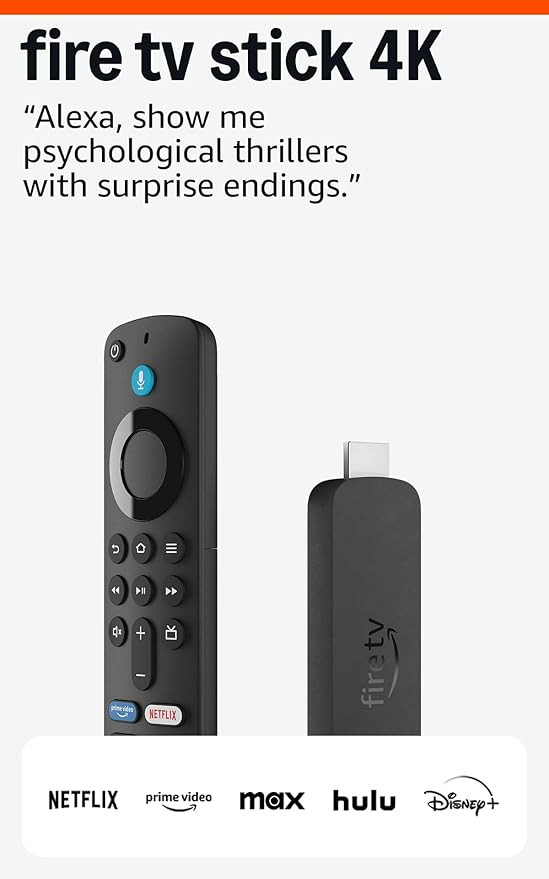 Amazon Fire TV Stick 4K (newest model) with AI-powered Fire TV Search, Wi-Fi 6, stream over 1.8 m... | Amazon (US)
