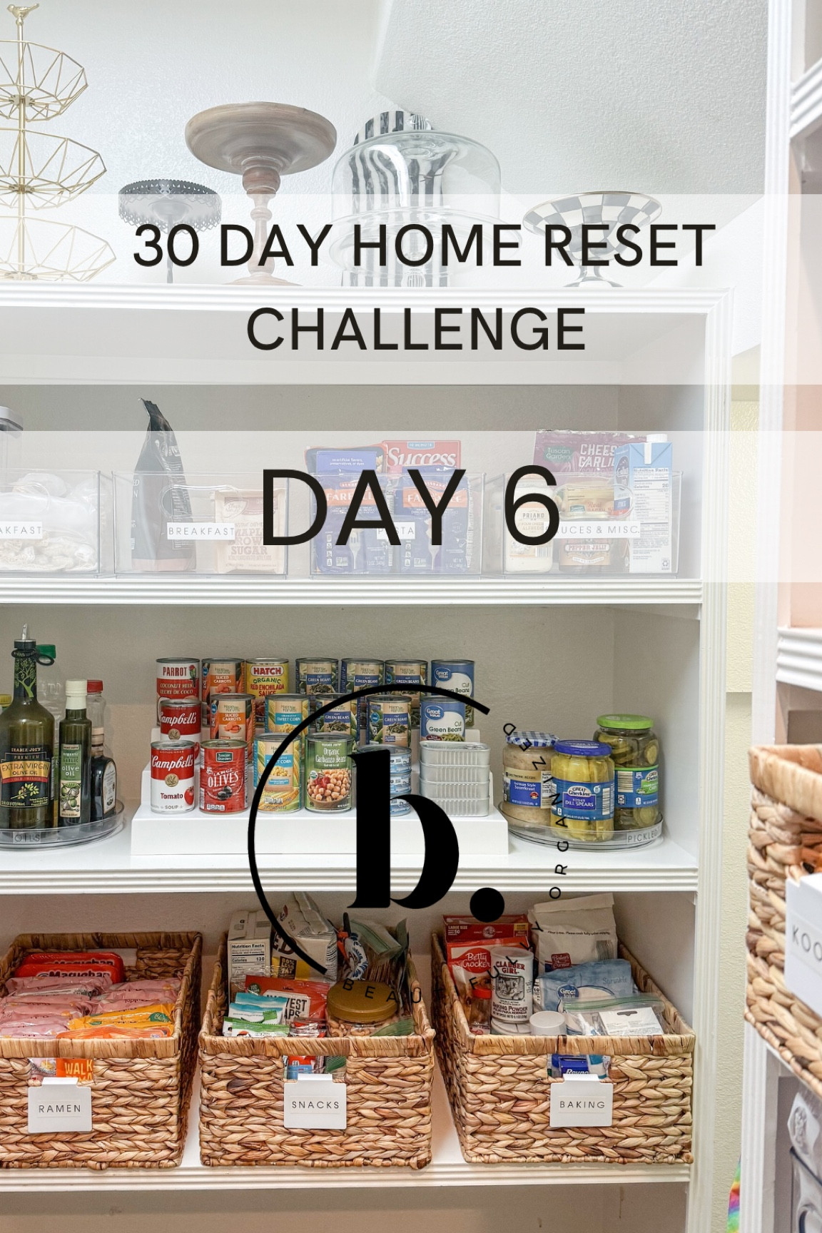 Day 6 of our 30 Day Home Reset Challenge! 

Today we are in the pantry! Man, I love a good pantry. Pantries are probably are #1 space we get calls about from clients asking us to come and organize. Everyone can use pantry organization.

I want you to grab something a little different today, grab a box (like an amazon box) for donations, white trash bag for trash, and set your timer for 30min-an hour depending on how much time you have AND how much is in your pantry.

We’re going to focus on 3 categories 
1. expired food. I know there are some people that don’t mind if shelf stable food is expired,  but this biggest indicator of something being expired is that you’re not using it. If you feel like you don’t have enough space in your pantry, toss the expired food if for nothing else than the fact that you haven’t used it.
2. Food you bought hoping your family would like but didn’t.
3. Food you bought because of a fad or ticktock but you actually hate it.
4. Things that have been sitting for months and aren’t doing you any good. Like Halloween candy, or for that matter, Christmas candy. Let it go.

If you have time and energy, do the same thing with the same categories in the refrigerator.

I’ve got your bonus home system  below, and my tried and true pantry products in the link in my bio + linked in my stories as well.

If you want to go a little deeper into the organization of the pantry, I’ve got a step-by-step Organized Pantry digital download, just type PANTRY and I’ll send you the link to your inbox.

#LTKWatchNow #LTKStyleTip #LTKHome