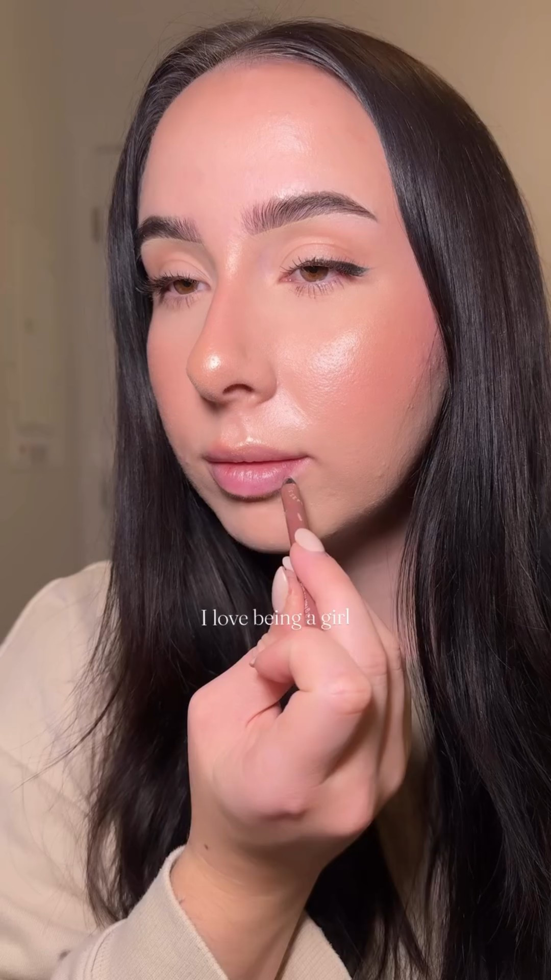 🎀🩷💅🏻 lipstick is and will forever be my fav step #bridalmakeup #makeupartist #makeup #lipcombo