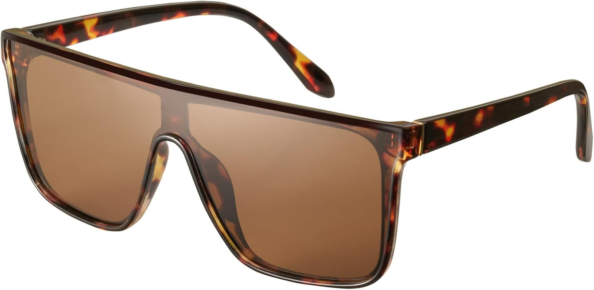 mosanana Polarized Oversized Square Sunglasses for Women Men, Trendy Flat Top Fashion Shield Shad... | Amazon (US)