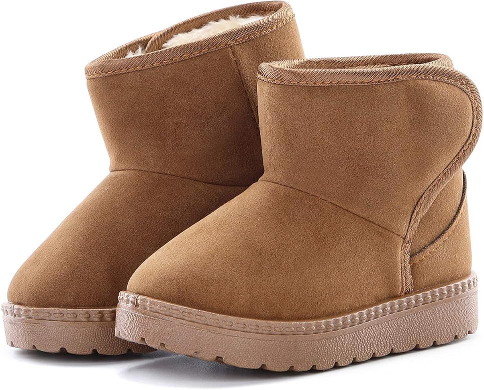Baby Kids Comfortable Casual Shoes Winter Girls Boys Lovely Hiking Snow Boots(Todder/Little Kid) | Amazon (US)