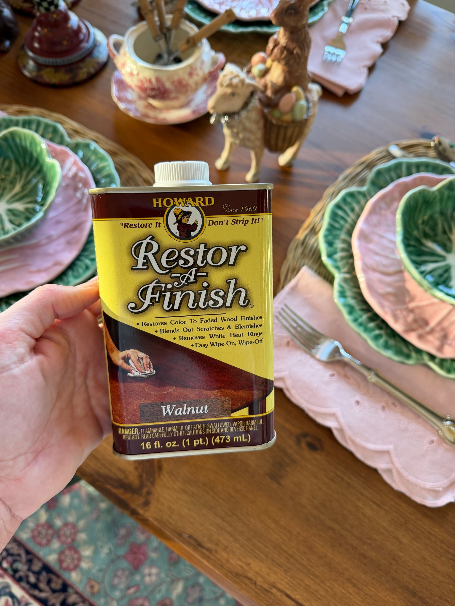 Here are a few of my favorite products I use to keep all of my treasured wood furniture looking fresh.✨🌿🤎

I just recently revived my kitchen table using this restore a finish product that I use quite often when my furniture needs to come back to life. 

*For polishing in between, I use this furniture polish below. Which this one is super fast and easy it is a spray on wipe off.

Old English is great for furniture too, very similar to restore a finish where you just wipe it on with a soft cloth and then wipe it off. Both great for hiding minor scratches and scrapes, without having to sand down your furniture and completely refinish it. ￼￼￼￼

#LTKSpringSale #LTKHome #LTKmorningroutine