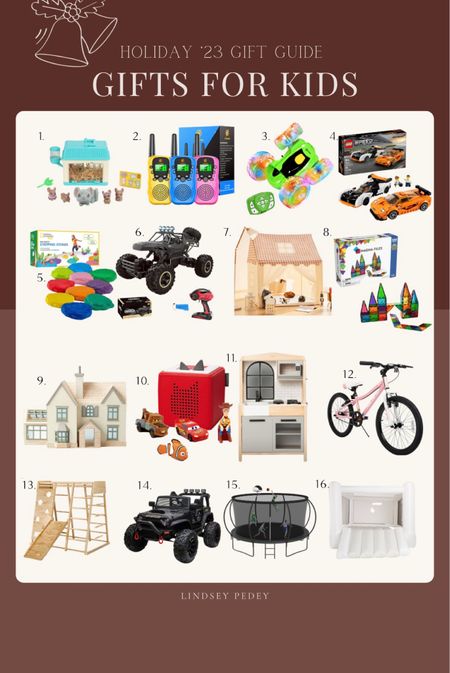 Gift guide for kids! 



Kids gifts , toddler gifts , kid gift guide , gift idea for kids , Christmas list , Christmas gift , kids toys , toys for boys , toys for girls , bike , trampoline , smol, bounce house , hearth and hand , hearth and hand toys , magnolia , legos , power wheel , indoor play , winter play , tonies , play kitchen 

#LTKGiftGuide #LTKkids #LTKfamily