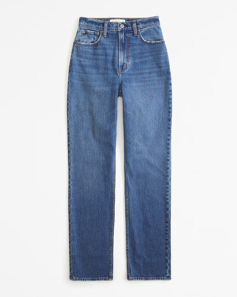 Curve Love Ultra High Rise 90s Straight Jean | Abercrombie & Fitch (US)
