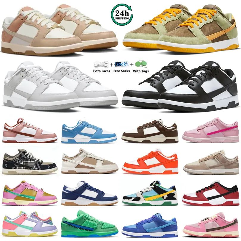 Casual Shoes Men Women Sneakers Panda White Black Grey Fog Syracuse Sanddrift Dusty Olive Polar B... | DHGate