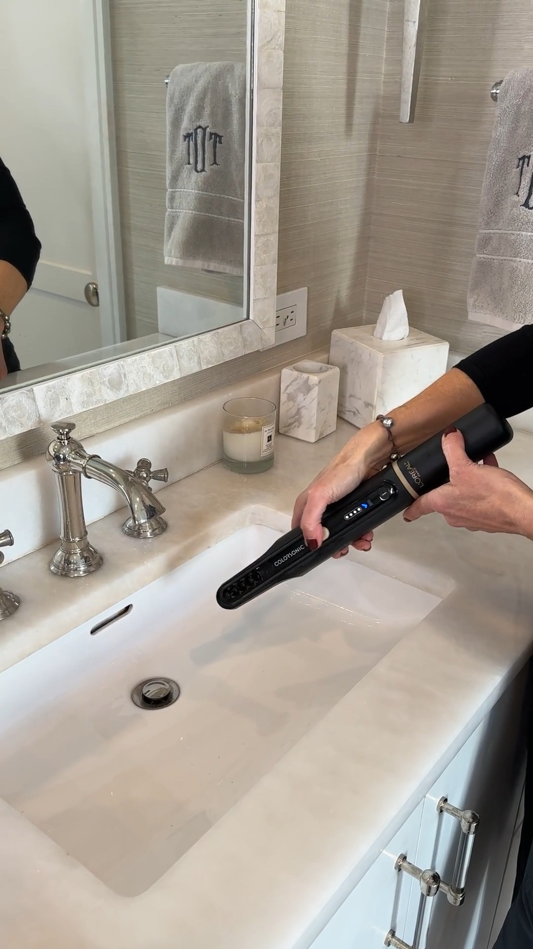 

Revolutionize your hair color with this device offering salon-grade, mess-free transformations, quickly and easily.

This is me showing how simple it is to clean the device after processing  

Refresh your holiday look at a button's press!

It literally takes only 5 minutes to apply, all while parting your hair and even mixing the hair color for you as well! 

It contains NO ammonia, silicones, parabens or phthalates either!

Watch & see my before-and-after transformation and get inspired to update up your look just in time for the holidays!

🌟 Bonus: one reusable cartridge = provides up to 3 separate root touch-ups! 

simply comment HAIR below to receive a DM with the link to shop this post ⬇ https://liketk.it/…

I definitely give it a 10 out of 10! 

Use my promo code: ‘TIFFANY99’ to receive the sale price of $99
and try it out today or gift it to a loved one!


#colorsonic #lorealparispartner #haircolor

#LTKBeauty #LTKCyberWeek #LTKGiftGuide