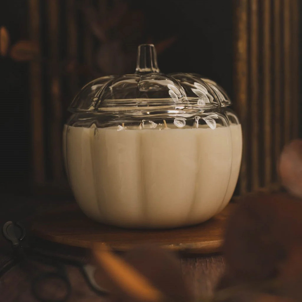 Glass Pumpkin candle | Antique Candle Co.