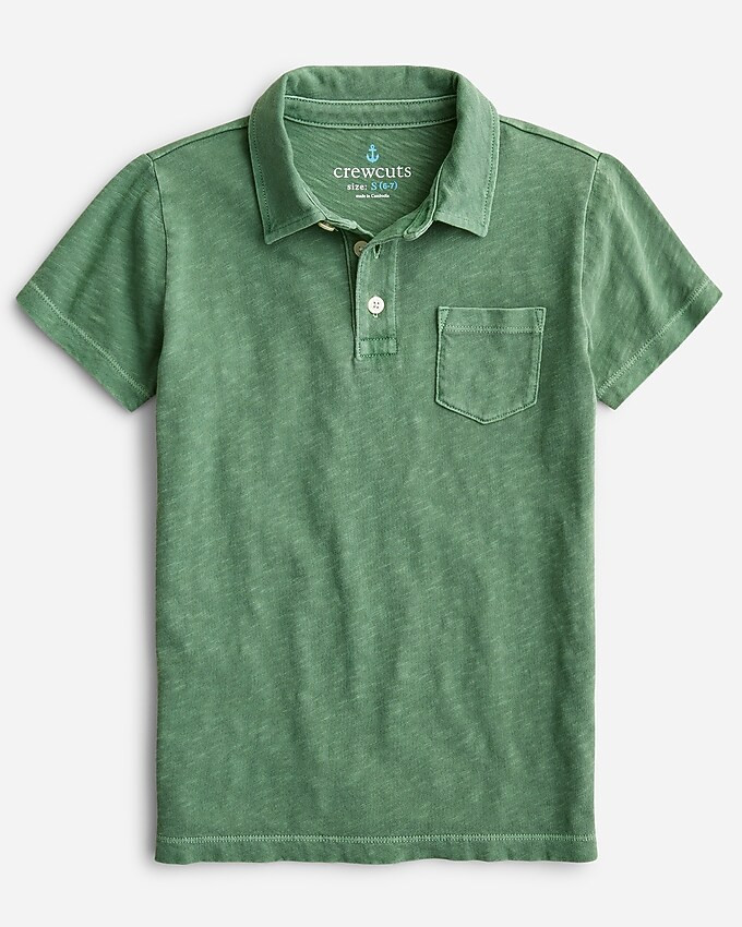 Kids' short-sleeve garment-dyed polo shirt | J. Crew US