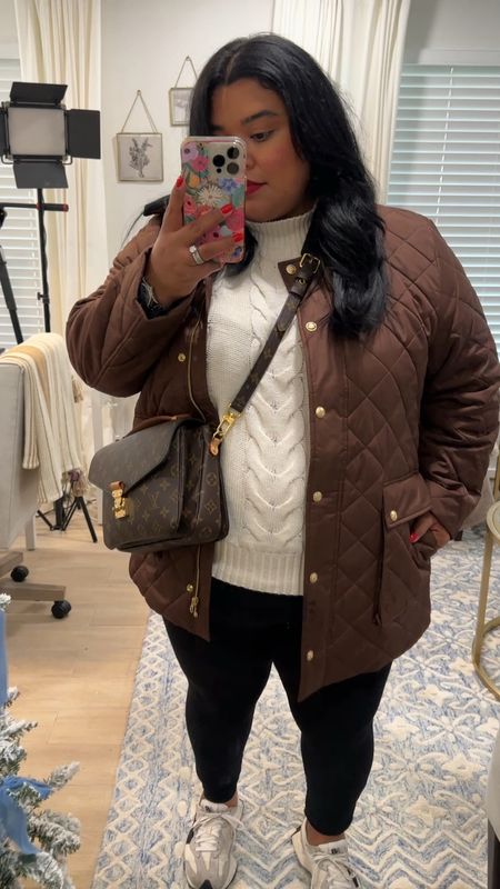 I love love love this quilted Barbour jacket from J Crew. It’s the perfect weight to wear on a light cool day or to layer with a sweater for a much cooler day.

My leggings are from Nordstrom and my favorite new balance 327 sneakers are the absolute most comfortable! 

Fall plus size outfits, quilted jacket, black leggings 

#LTKGiftGuide #LTKHoliday #LTKCyberWeek