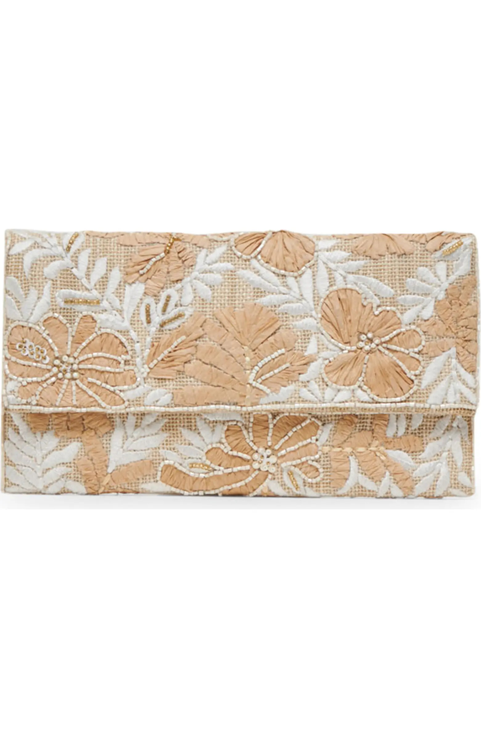 Amalfi Convertible Raffia Clutch | Nordstrom