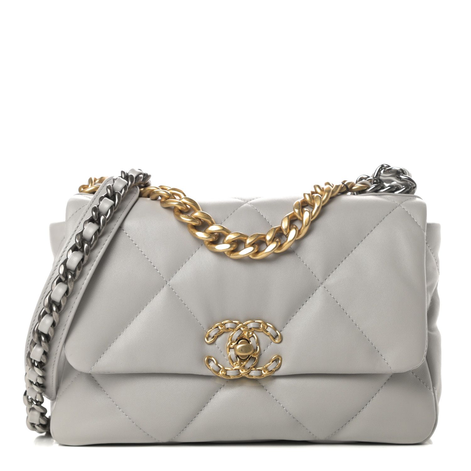 CHANEL

Lambskin Quilted Medium Chanel 19 Flap Grey | Fashionphile