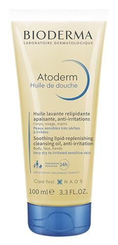 Bioderma - Atoderm - Shower Oil - Moisturizing and Nourishing Body and Face Wash - for Family with Very Dry Sensitive Skin 3.33 Fl Oz | Amazon (US)
