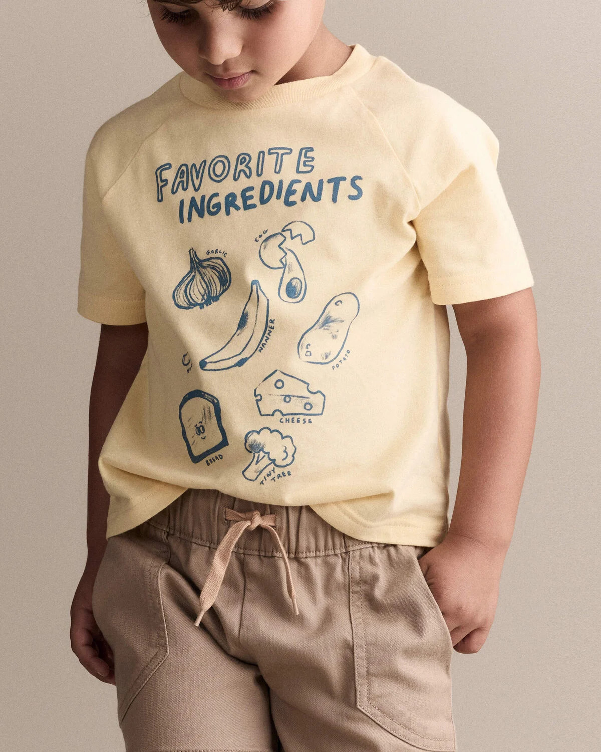 Toddler 'Favorite Ingredients' Relaxed Graphic Tee - Yellow | Carter's Inc