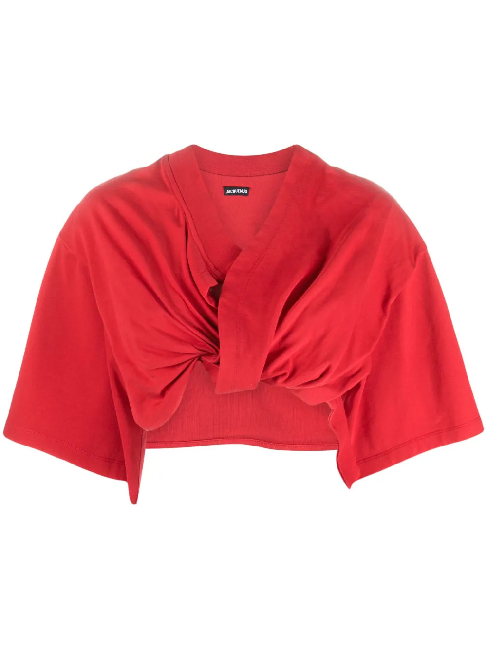 Jacquemus La Robe T-shirt Bahia Cotton Crop Top - Farfetch | Farfetch Global