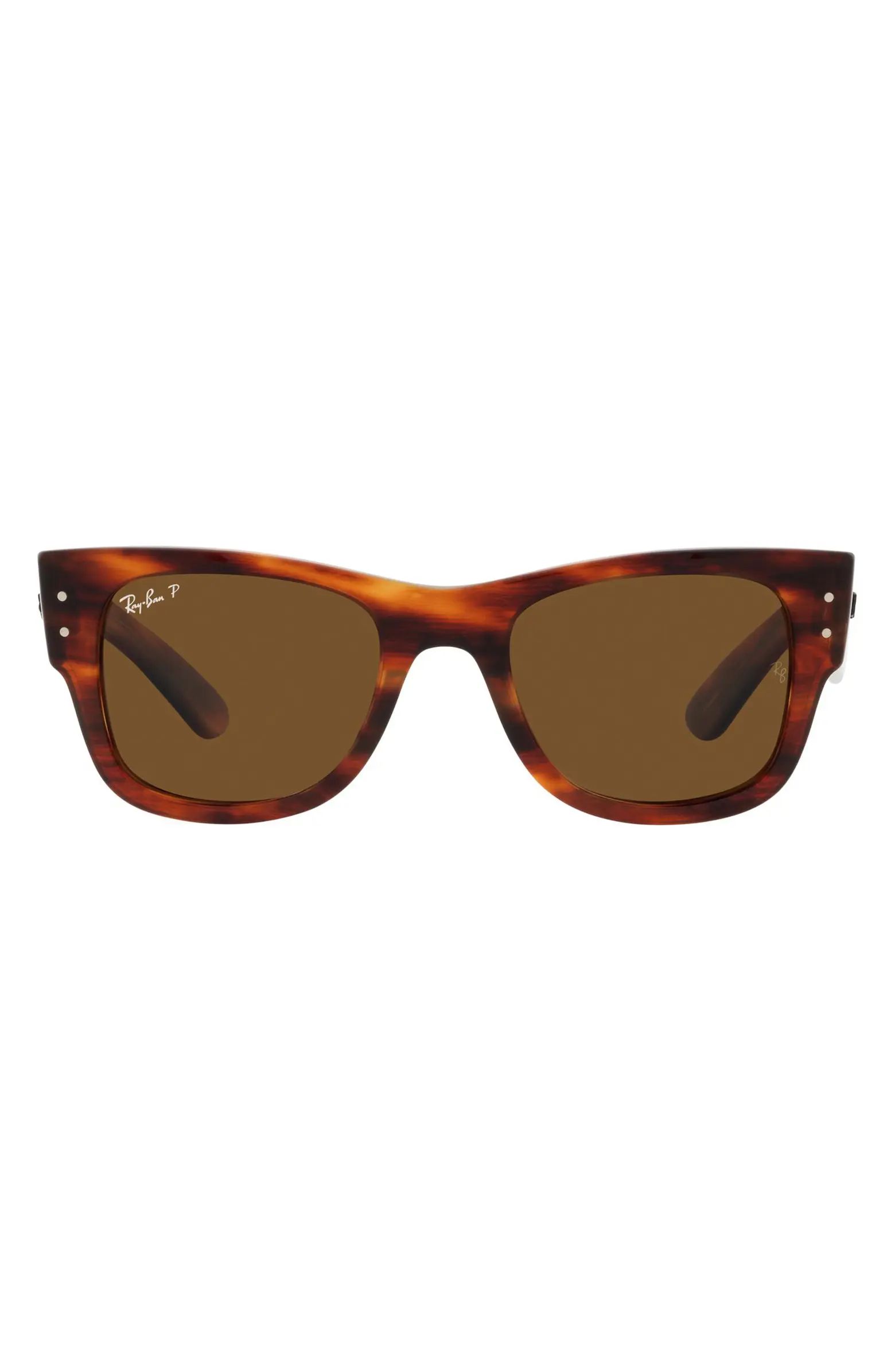 Mega Wayfarer 51mm Polarized Sunglasses | Nordstrom