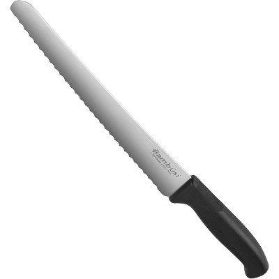 10-Inch Bread Knife - Stainless Steel Serrated Blade, Non-Slip Handle, Professional Grade for Precision Cutting of Bread, Bagels, Cakes, and More | Target
