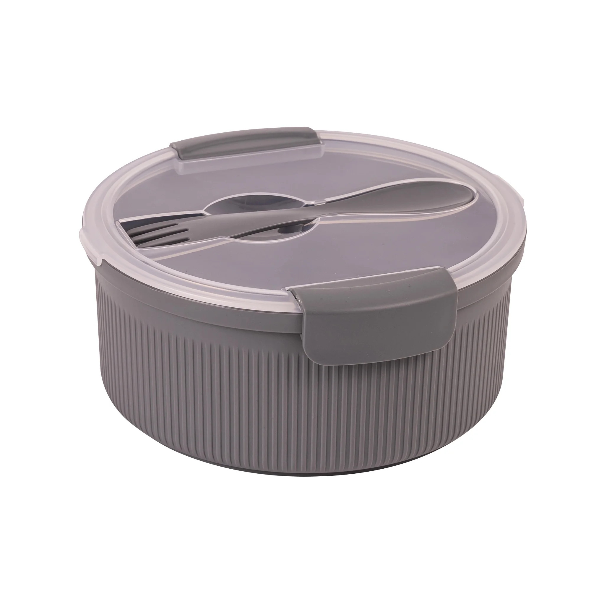Mainstays Food Storage Container, Round, Grey, 47oz Capacity | Walmart (US)