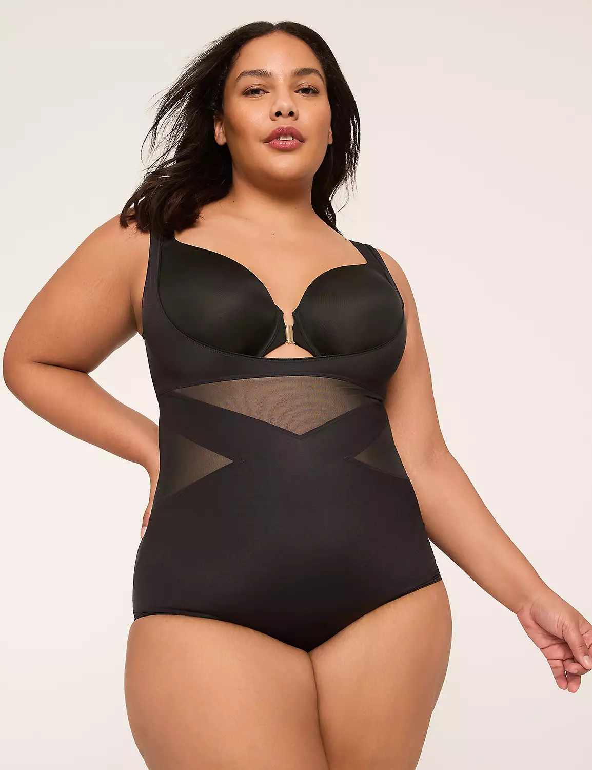 Level 3 Contouring Open-Bust Bodysuit | Lane Bryant (US)