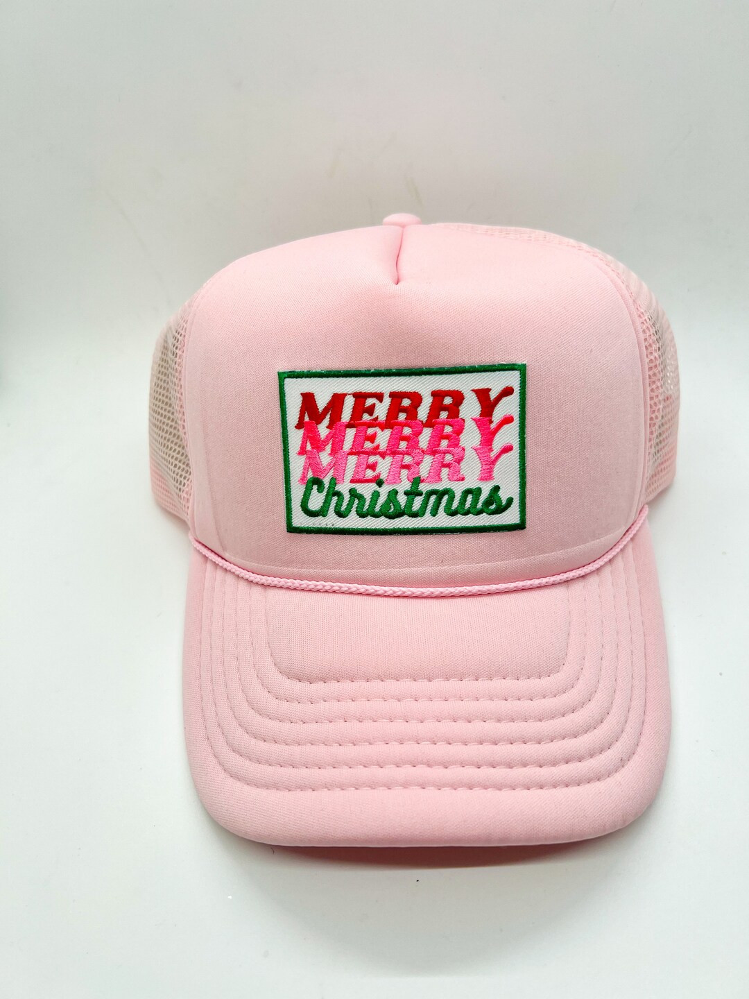 Merry Christmas Trucker Hat Santa Patch Hat Christmas - Etsy | Etsy (US)