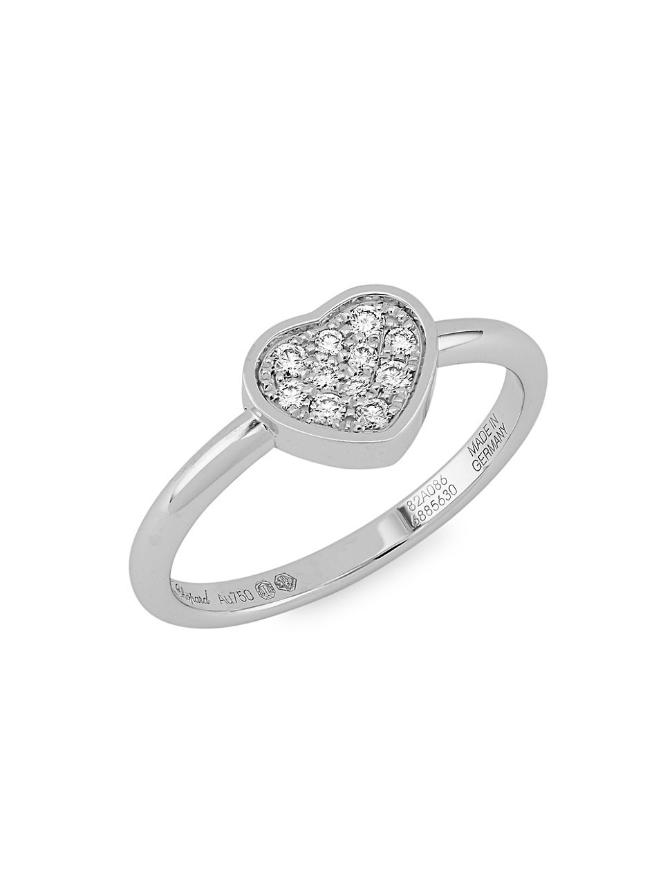 Women's My Happy Hearts 18K White Gold & Diamond Ring - Size 6.5 | Saks Fifth Avenue