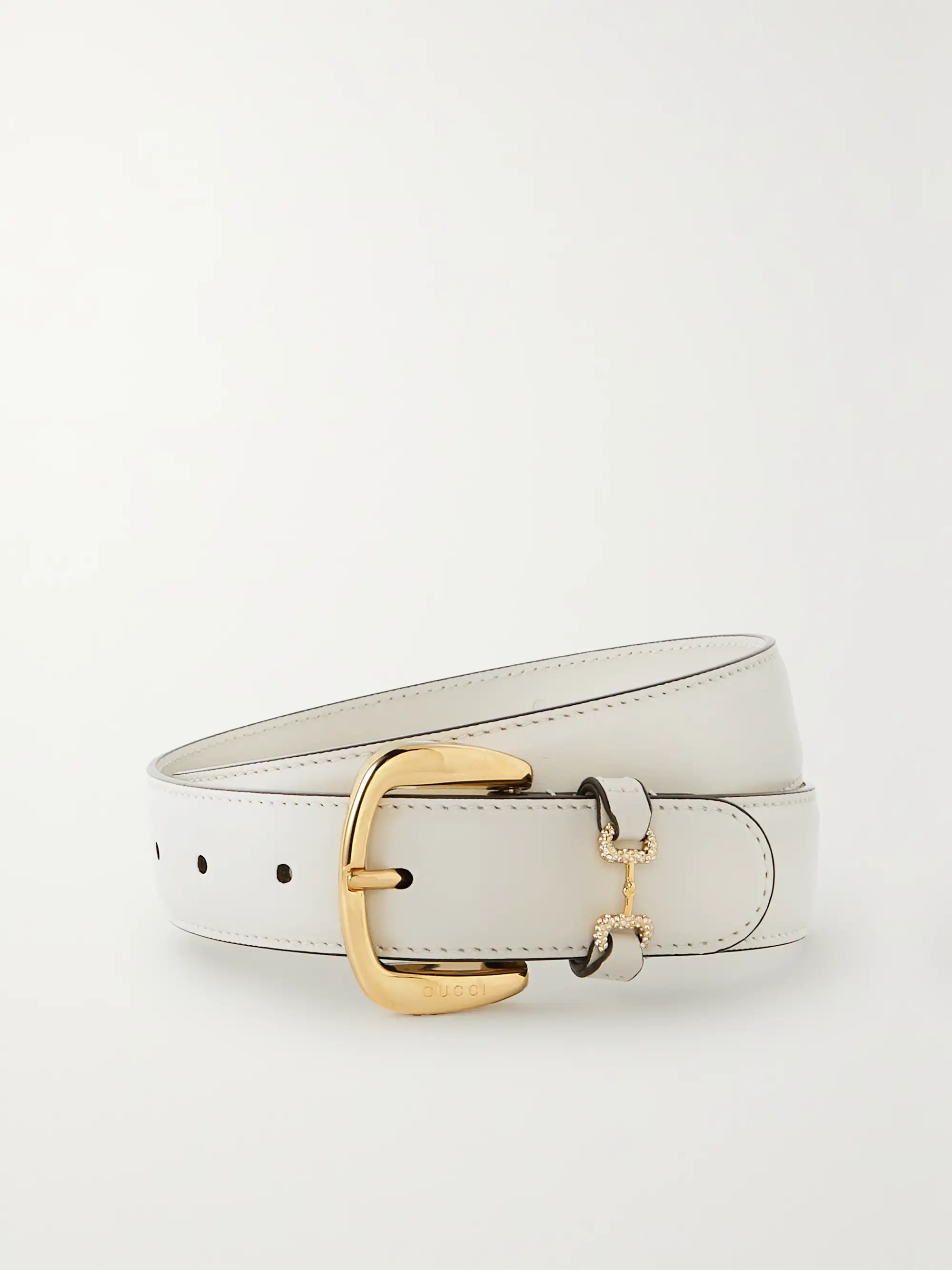 Crystal-embellished leather waist belt | NET-A-PORTER (US)