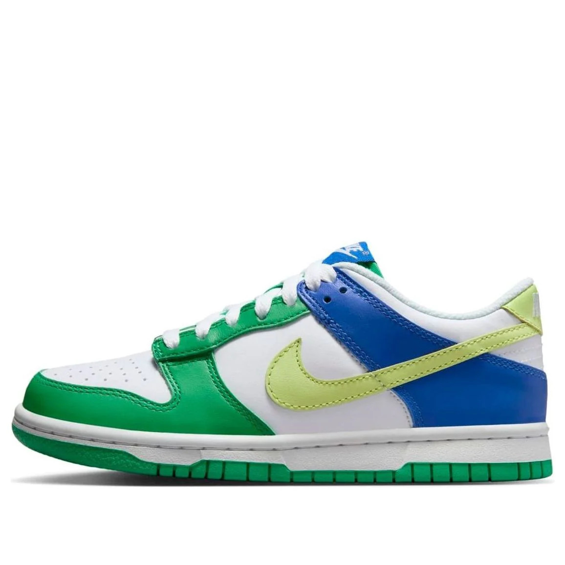 (GS) Nike Dunk Low 'Green Blue' FN6973-100 | KICKS CREW
