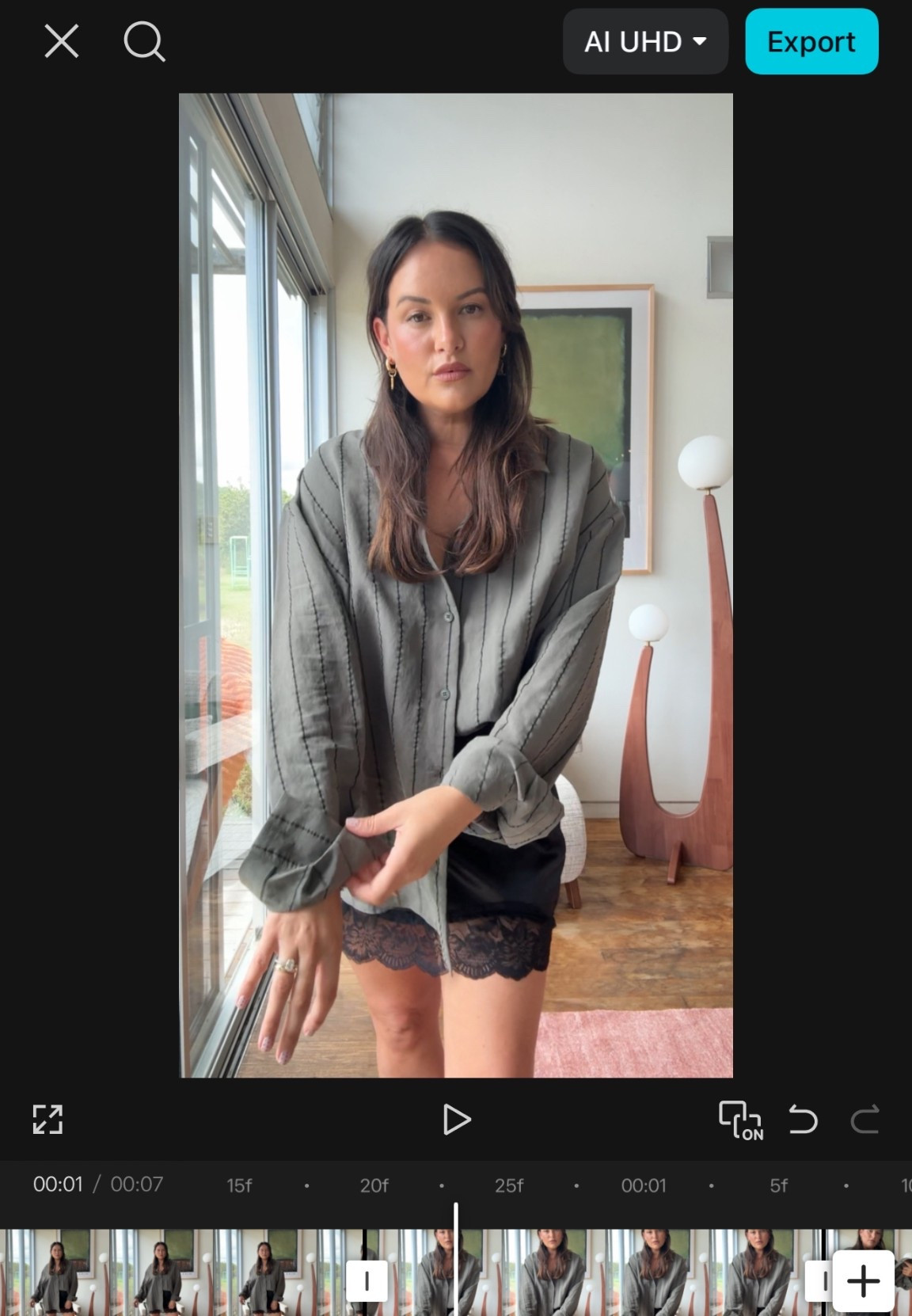 This is a men’s shirt I found in Zara sale section. 
The skirt is Windsor Store Romance lace slit satin skirt - PRE ORDER 
