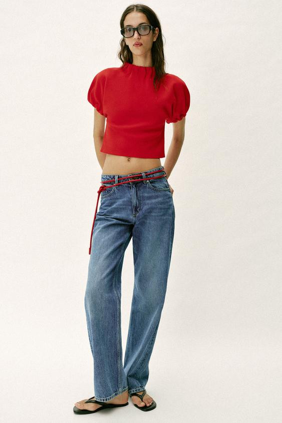 RUCHED KNIT TOP | Zara US