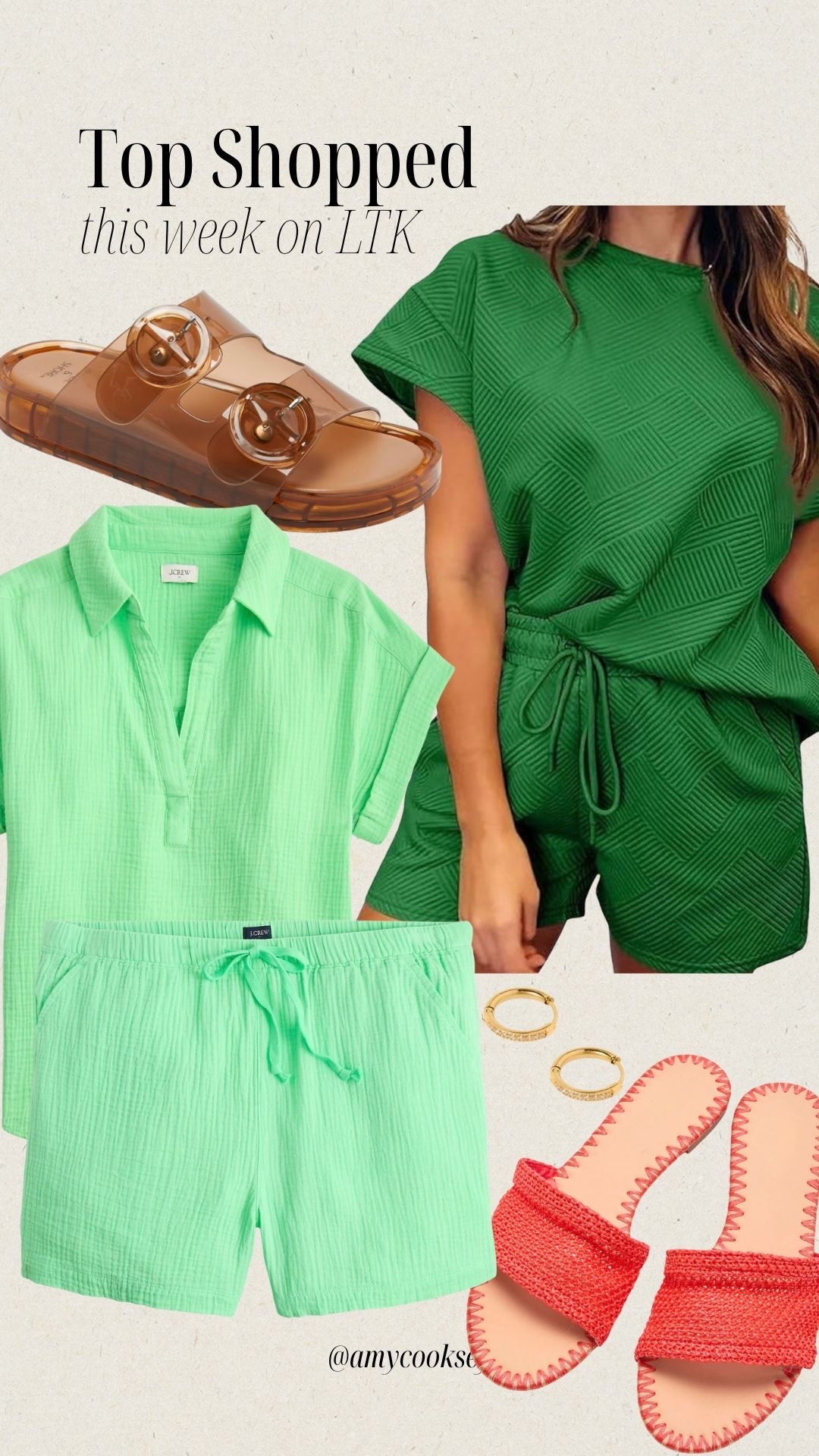Top Shopped this week: apparently we all have a thing for green sets and cute sandals 🥰

@jcrew @Target @LINNY CO #LTKAmazon #TargetFinds #LTKShoes #Loungwear #TravelSet

#LTKSeasonal #LTKOver40 #LTKTravel