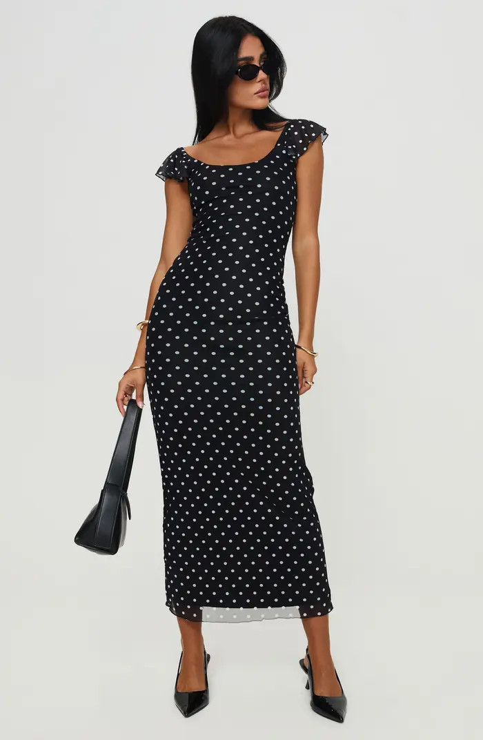 Princess Polly Sandberg Polka Dot Maxi Dress | Nordstrom | Nordstrom