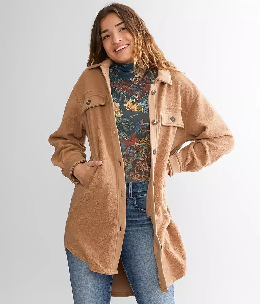 Love Tree Fleece Shacket | Buckle