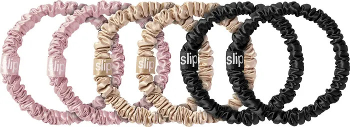 Pure Silk 6-Pack Skinny Scrunchies | Nordstrom