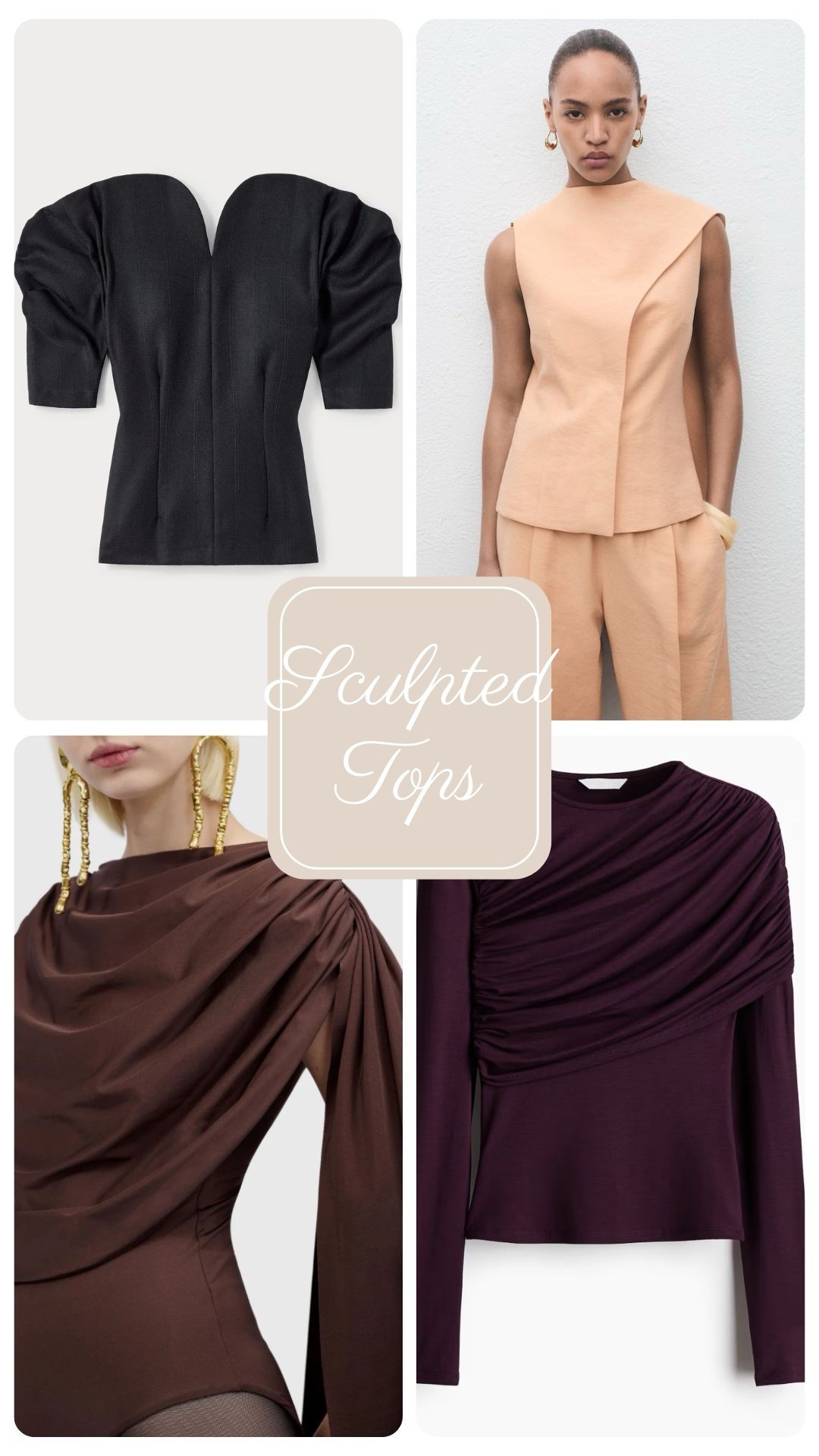 Going out tops. Draped tops. Sculpted tops. Blouses  

#LTKOver40 #LTKSeasonal #LTKStyleTip