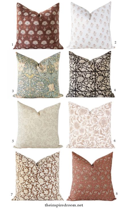 Etsy patterned decorative throw pillows. See more on theinspiredroom.net 

#LTKSeasonal #LTKstyletip #LTKhome