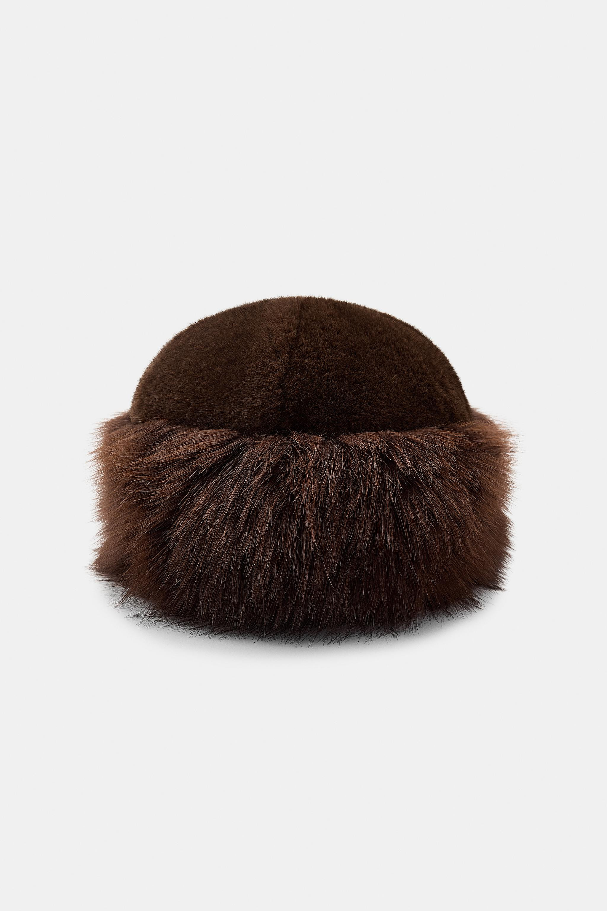 FAUX FUR CUFFED HAT | Zara US