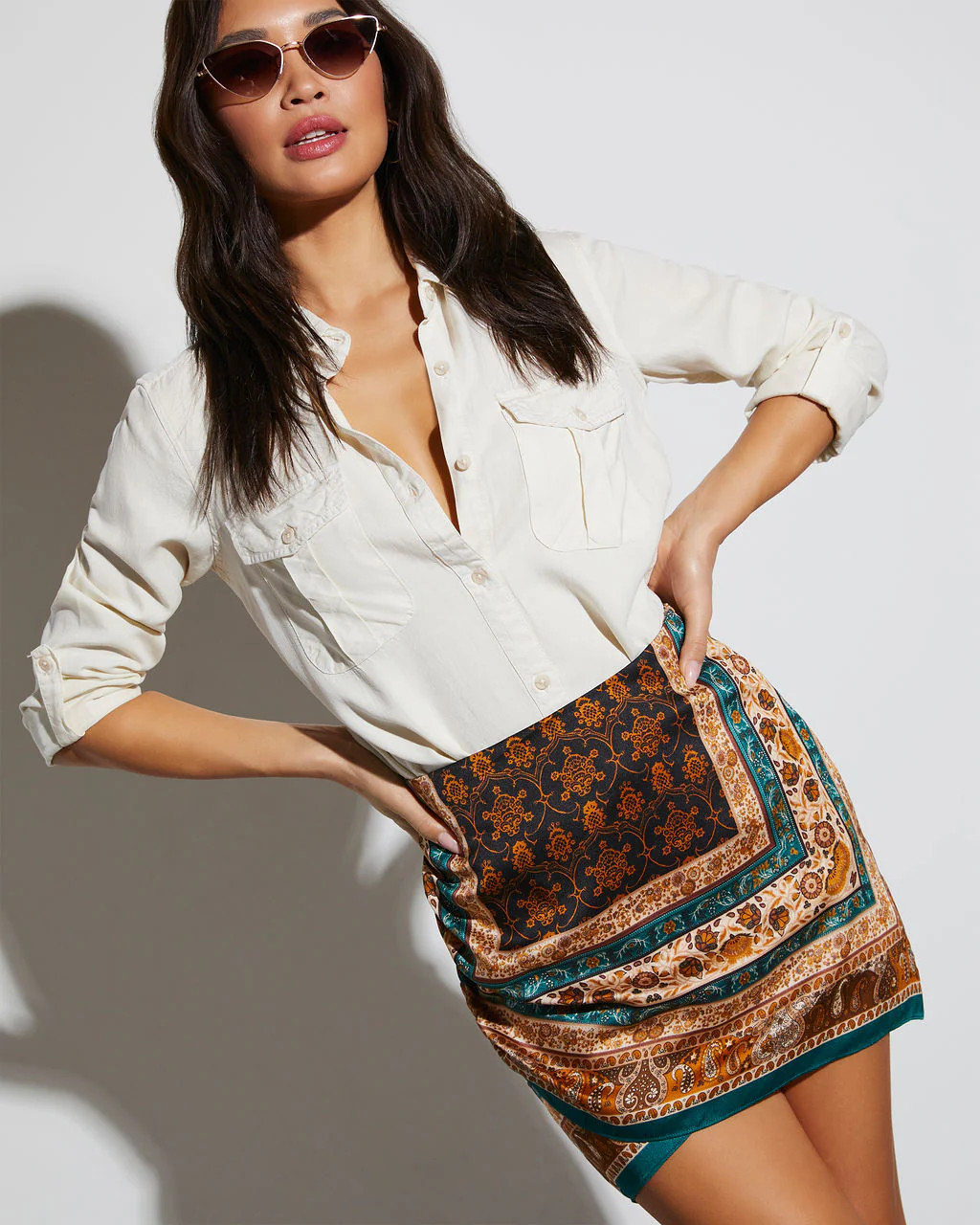 Cairo Printed Mini Skirt | VICI