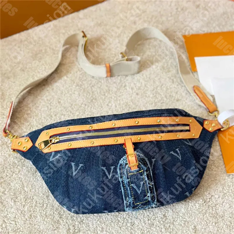 Designer Denim Bumbag For Woman Luxury Cowboy Waist Bag Fashion Belt Bag Retiro Chest Fanny Packs... | DHGate