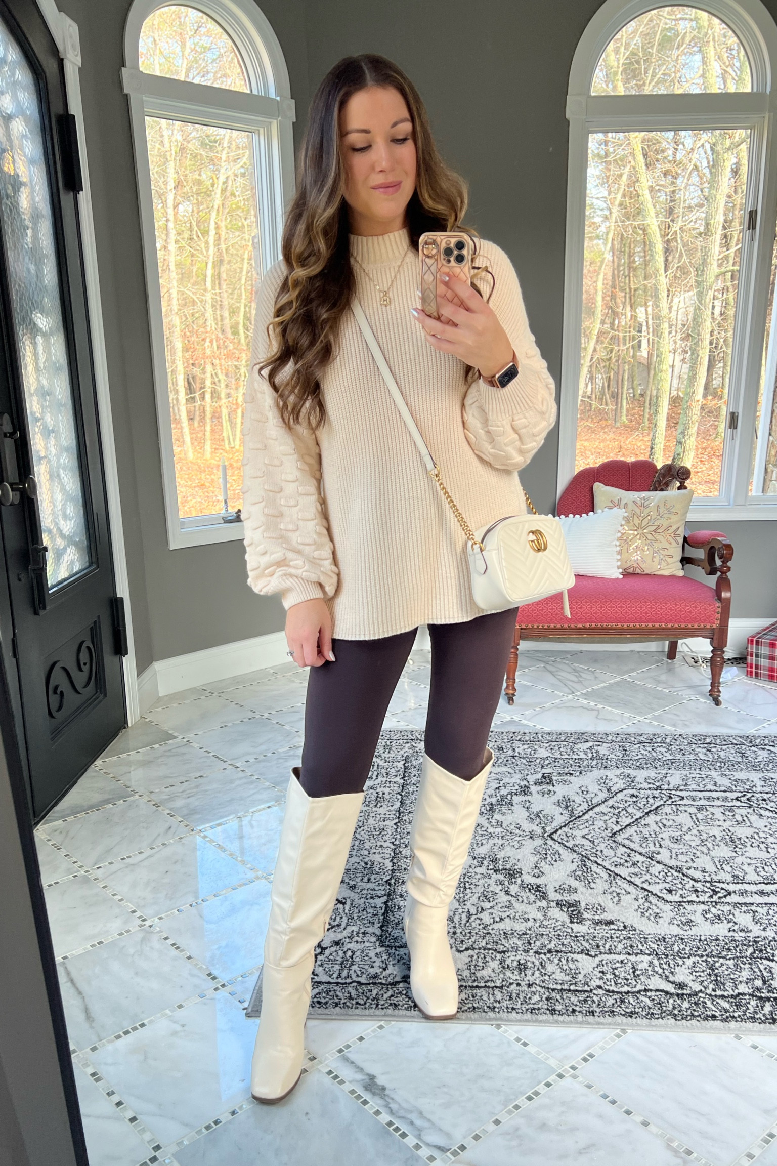 
OOTD. 

neutral outfit, SAHM outfits, SAHM looks, mom outfits, millennial outfits, over 30 style, casual style, casual look, easy outfits, over 30 mom outfits, casual outfits, everyday style, everyday looks, everyday outfits, simple outfit, affordable style, affordable fashion, affordable outfit, vanilla girl, vanilla girl aesthetic, neutral looks, neutral style, neutral outfit, leather boots, knee high boots, leather boots, holiday look, casual holiday look, oversized sweater, amazon outfit, Gucci bag, Gucci marmont, brown leggings, neutral holiday outfit, gift ideas for her, gifts for her 

#LTKfindsunder50 #LTKstyletip #LTKHoliday