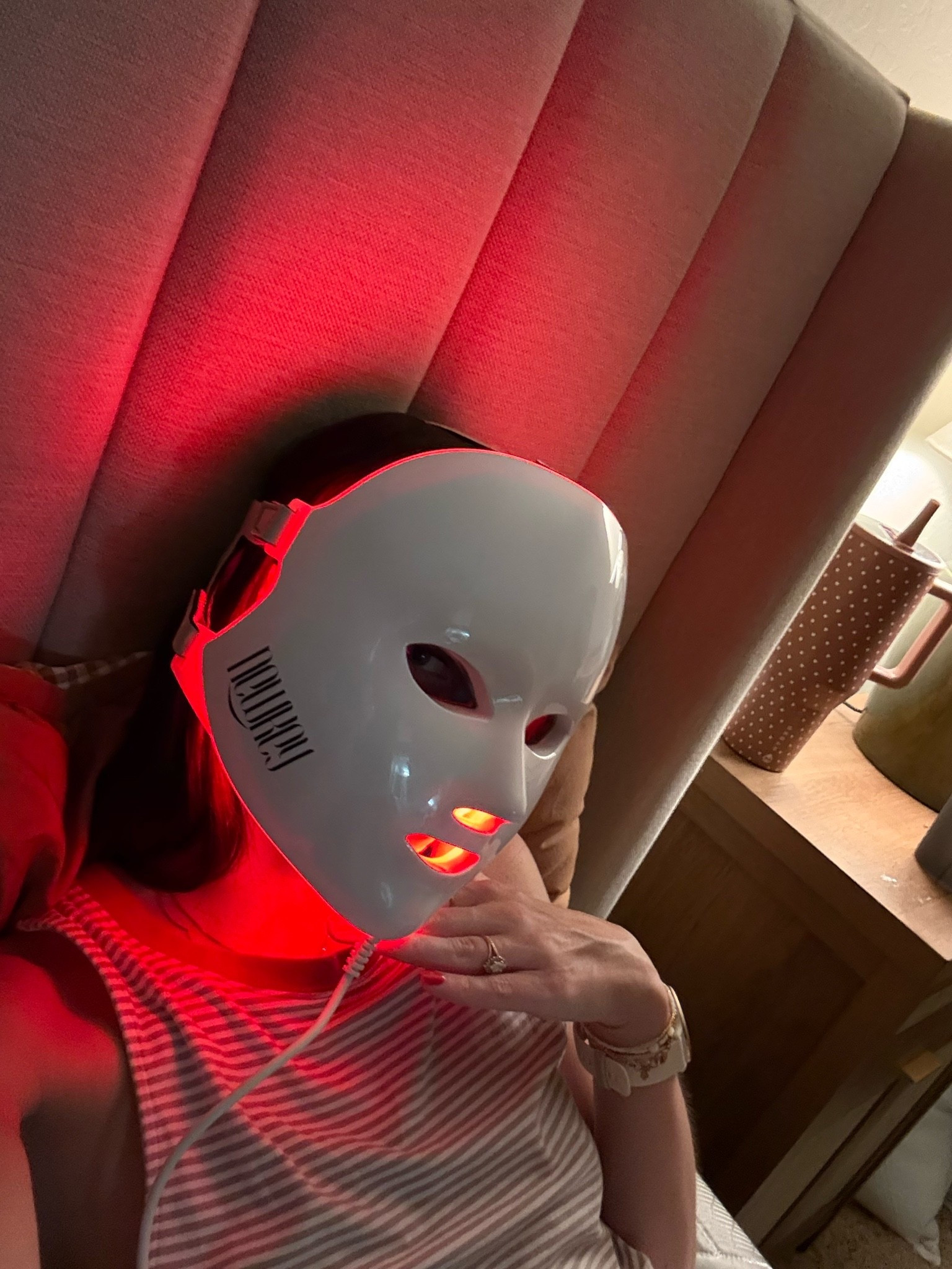 Red light therapy mask❤️

#LTKselfcare #LTKmomlife #LTKgrwm