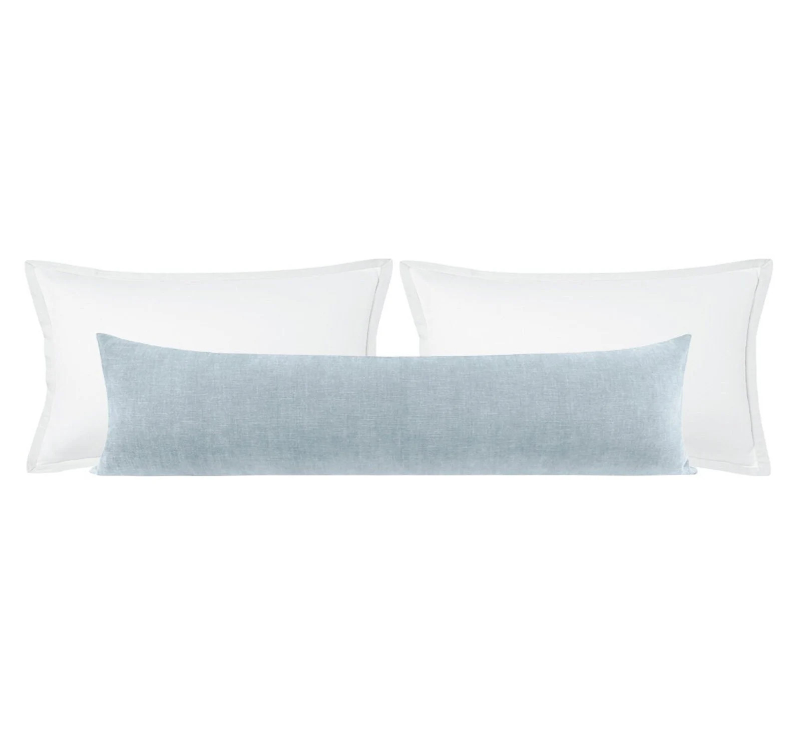 The XL Lumbar : Signature Chenille // Mist | velvet pillow | blue pillow | bedroom decor | | Etsy (Global)