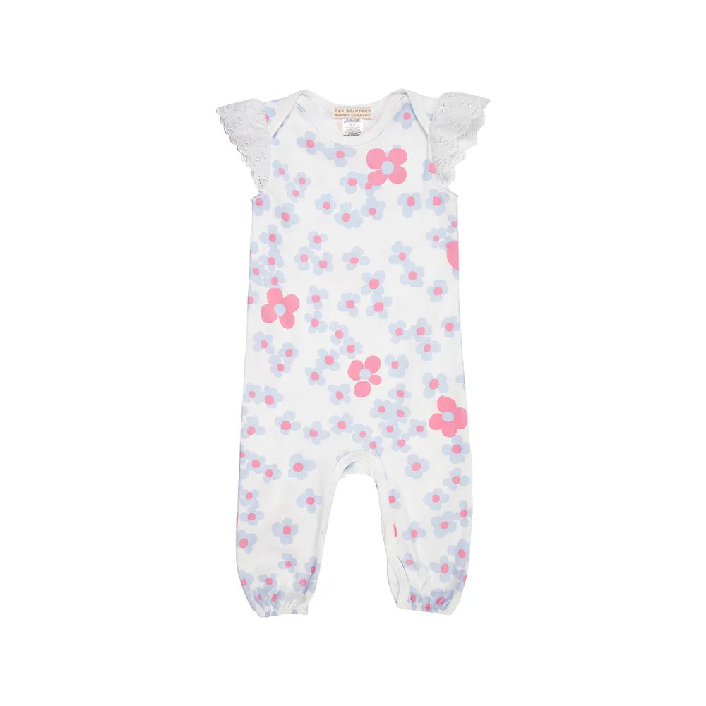Wendy's Warm Onesie - Brentwood Blooms with Worth Avenue White | The Beaufort Bonnet Company