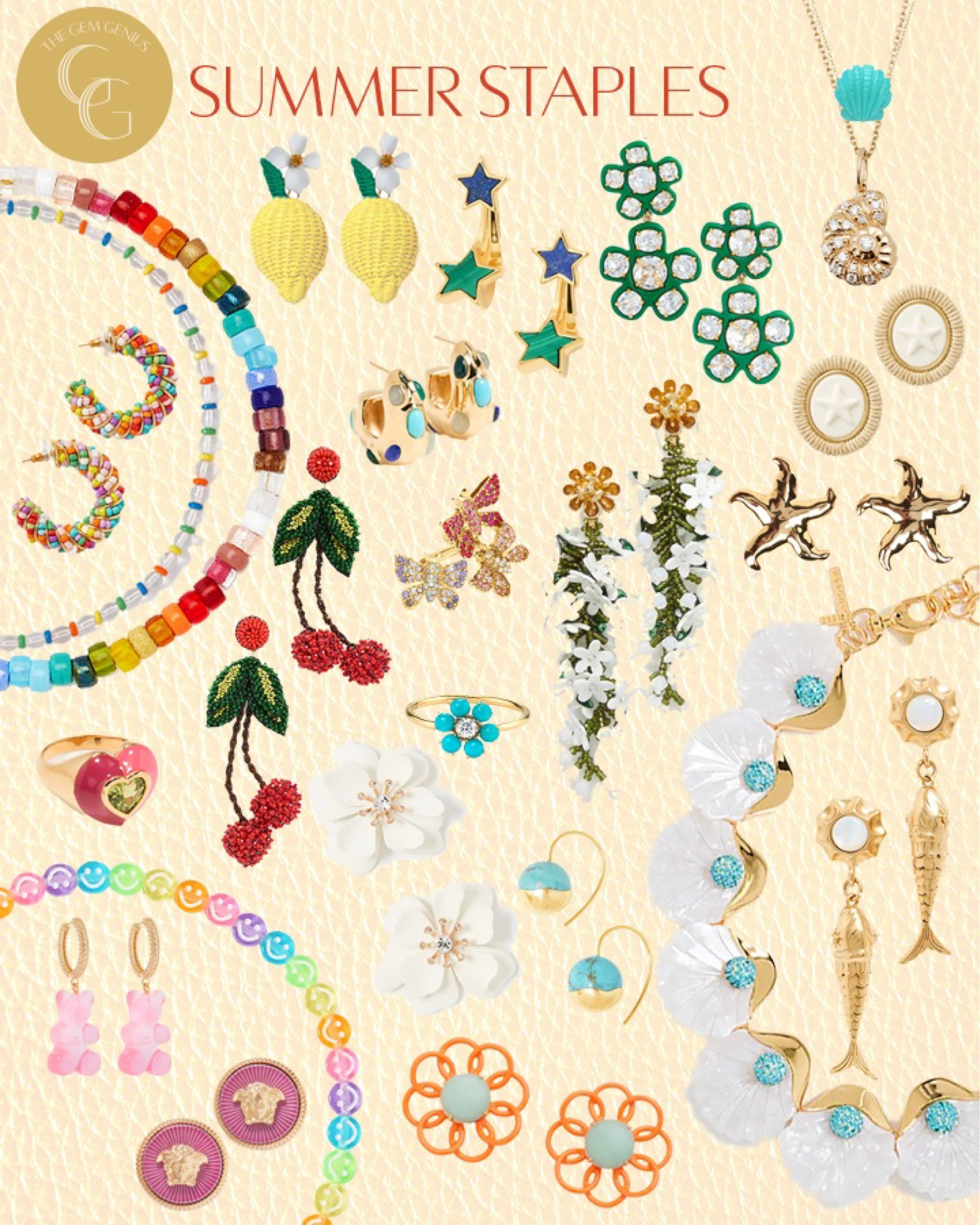 Summer Staples // As we transition into Summer, the only thing hotter than the heat are these trendy jewelry styles under $1,000! Key pieces for those summer vacations.

#thegemgenius #gemgenius #jewelry #jewels #jewelryaddict #gemstones #jewelrytrend #summerjewelry #onlineshop #shopsmall #womenownedbusiness #smallbusiness #smallbusinessowner #onlinebusiness #womenowned #earrings #necklace #bracelet #braceletstacks #rings #accessories #womensstyle #womensfashion #instajewelry #jewelrygram #designerjewelry #statementjewelry #statementearrings #fashionjewelry #moodboard

#LTKFind #LTKstyletip #LTKSeasonal