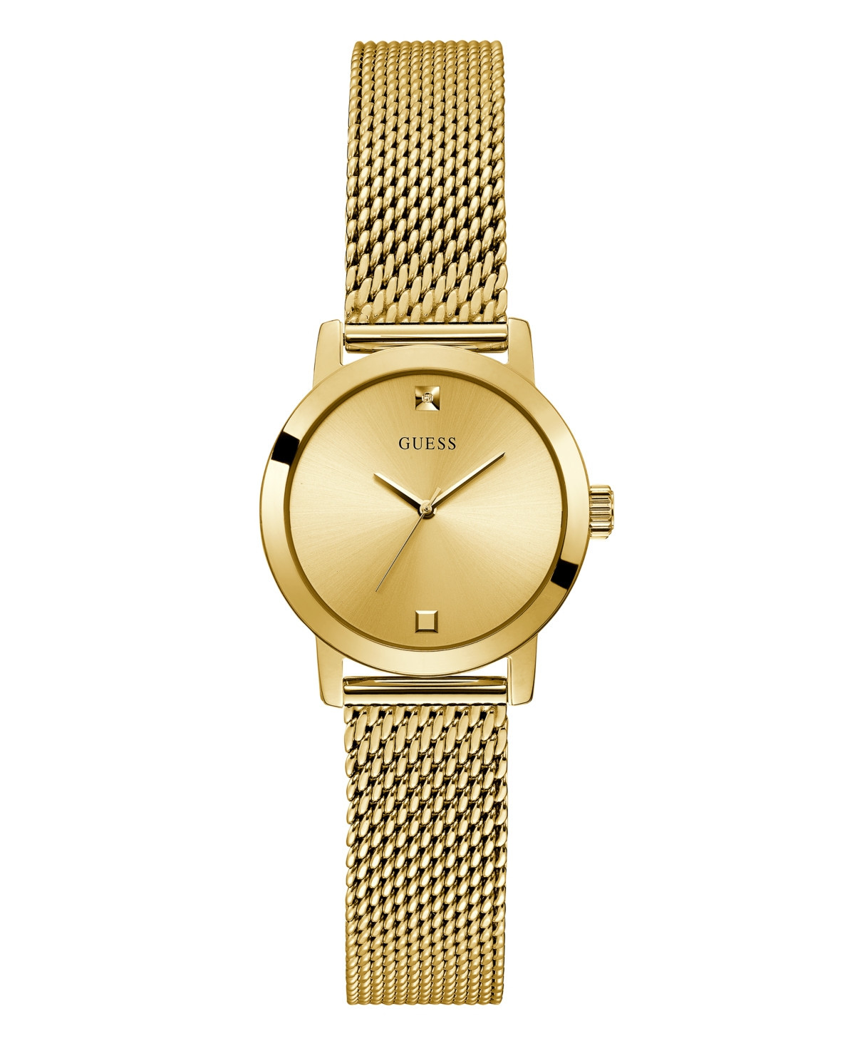 Guess Women's Gold-Tone Mesh Bracelet Watch 25mm - Gold-Tone | Macy's
