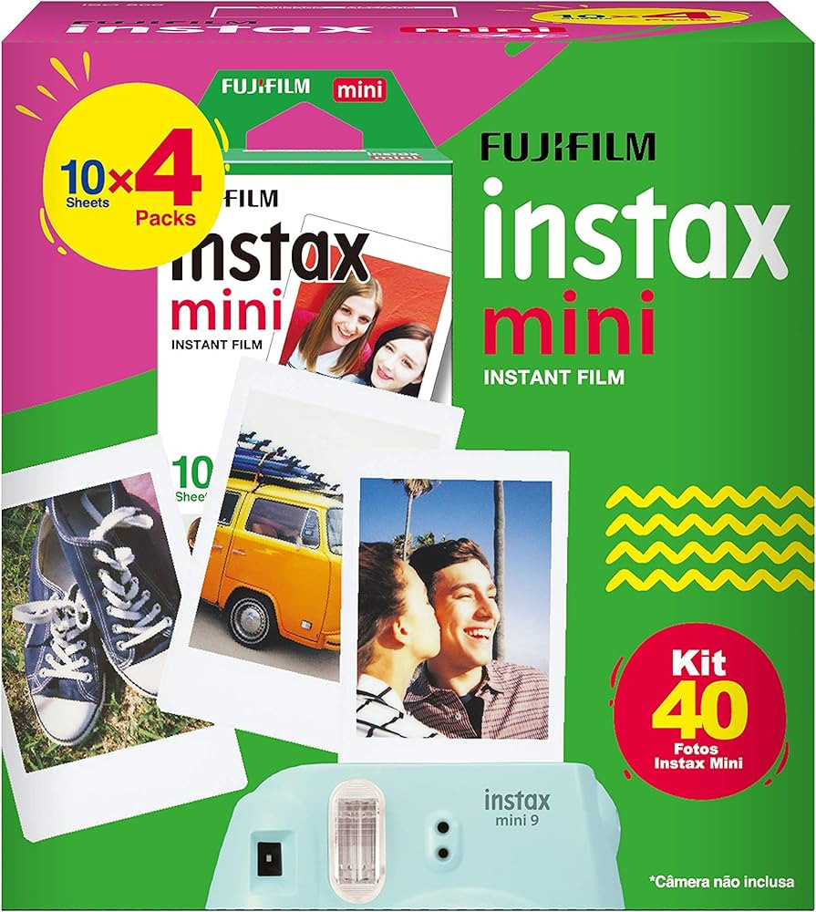 Fujifilm Instax Mini - Filme Com 40 Fotos, Borda Branca, Foto Colorida | Amazon (BR)