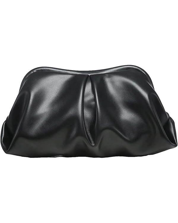 Verdusa Women's PU Leather Clutch Handbags Ruched Bag Purse | Amazon (US)